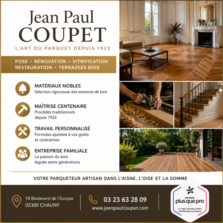 Jean Paul COUPET : l’art du parquet depuis 1923